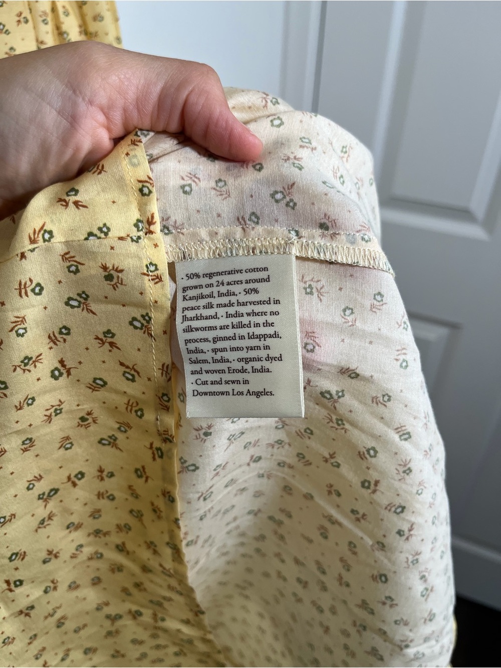 Christy Dawn The Dawn Dress In Golden Pollinator Midi Lightweight Cottagecore - Picture 8 of 9